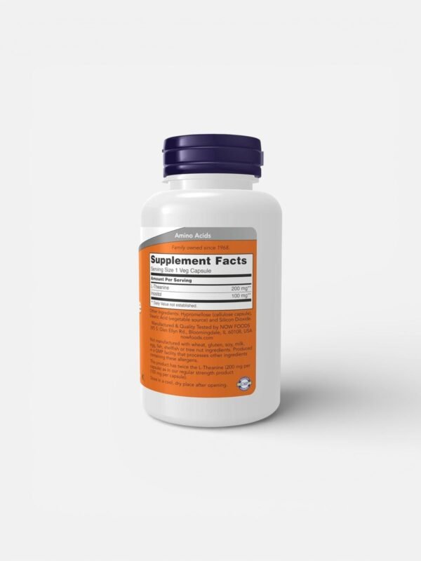L-Teanina 2 L-Theanine NOW Foods