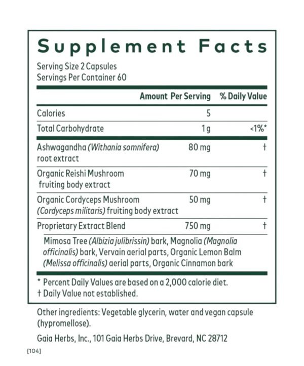 Nighttime HPA 2 Nighttime HPA Hongos Adaptógenos Gaia Herbs